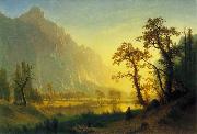 Albert Bierstadt Sunrise, Yosemite Valley oil painting on canvas